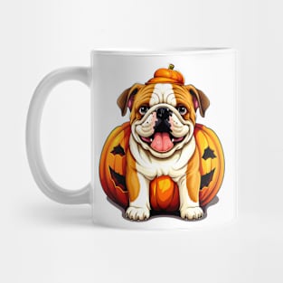 Bulldog inside Pumpkin #1 Mug